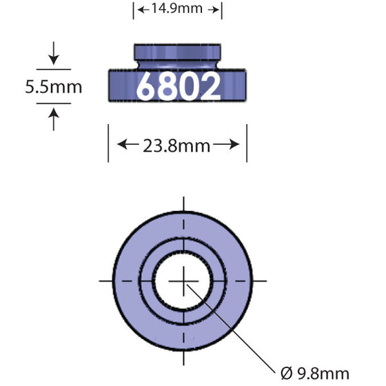 6802 Open Bore Adapter